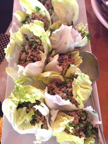 Spicy Minced Pork in Lettuce Wraps
