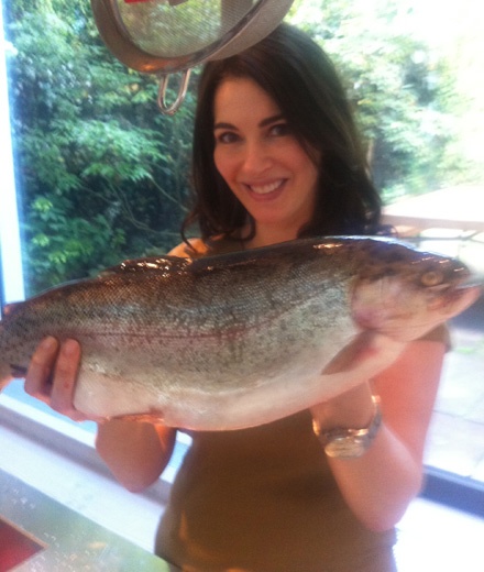 Nigella with trout