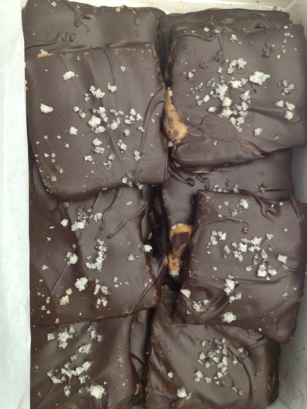 Varsano's chocolate covered salted caramels