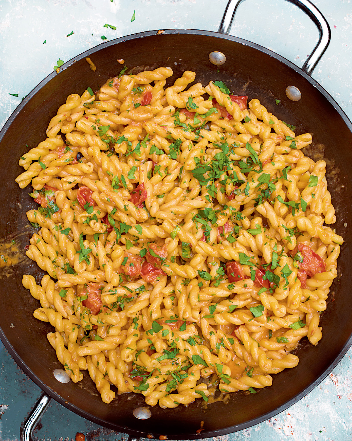 Gemelli with Anchovies, Tomatoes and Mascarpone | Nigella's Recipes | Nigella Lawson