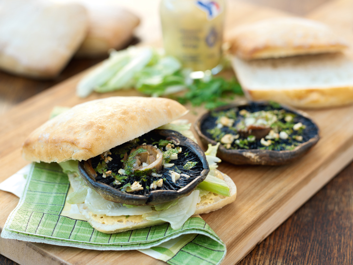 Mushroom "Steak" Sandwich