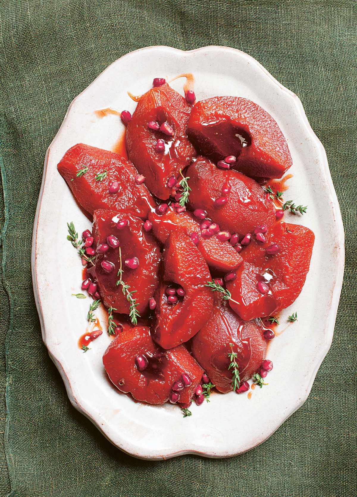 Pomegranate-Poached Quinces | Nigella's Recipes | Nigella Lawson