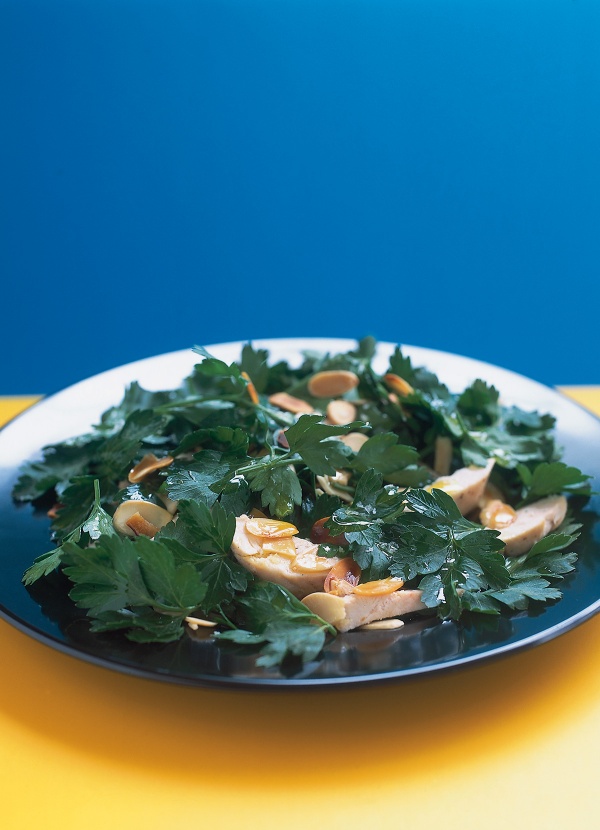 Chicken, Almond and Parsley Salad