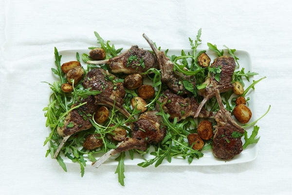 Image of Nigella's Lamb Cutlets with Mint, Chilli and Golden Potatoes