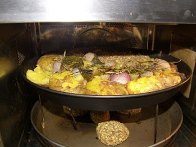 Roasted Crushed Potatoes With Shallots, Garlic & Herbs