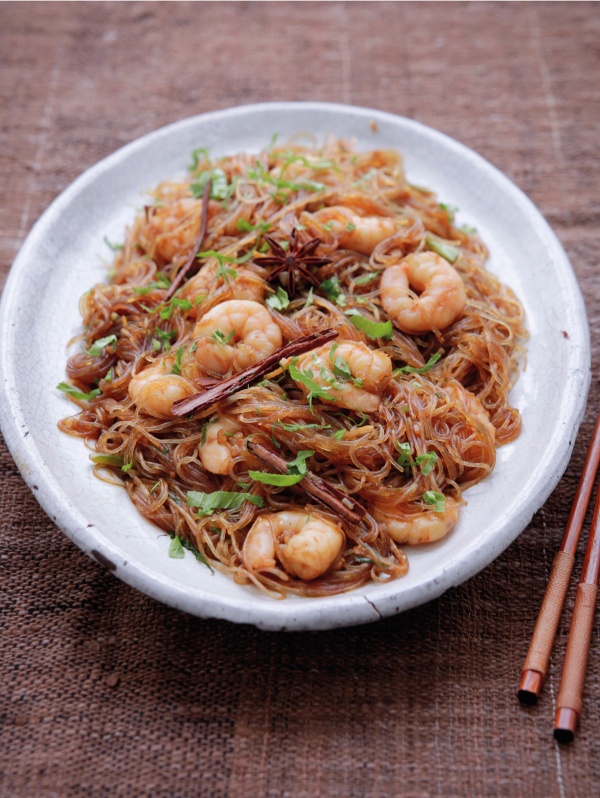 Image of Nigella's Thai Noodles with Cinnamon and Prawns