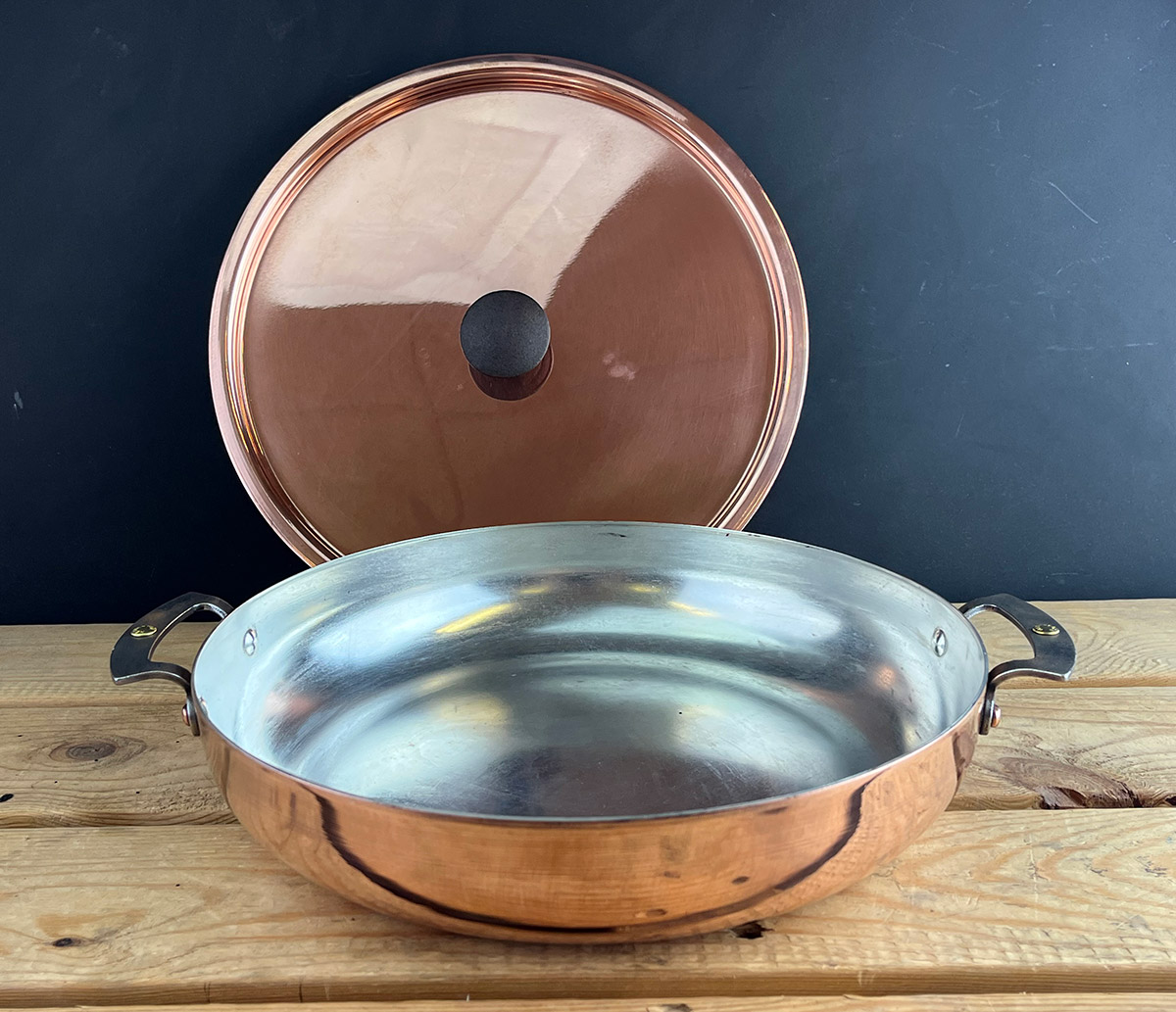Netherton Foundry copper casserole