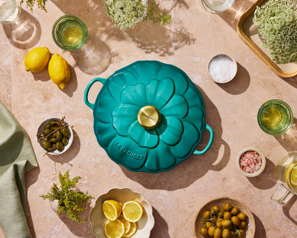 Le Creuset Cast Iron Petal Shallow Casserole