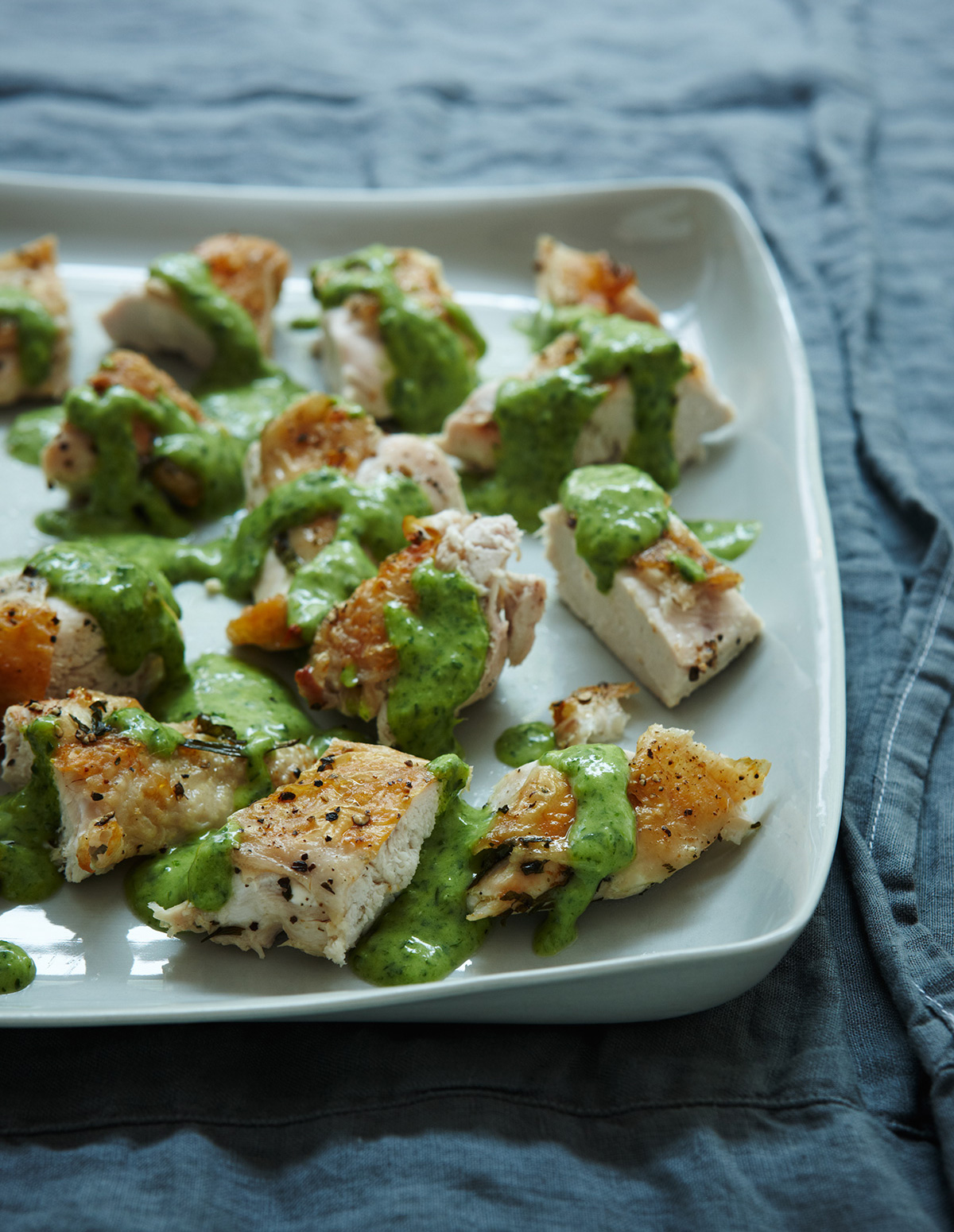 Chicken with Tarragon Salsa Verde