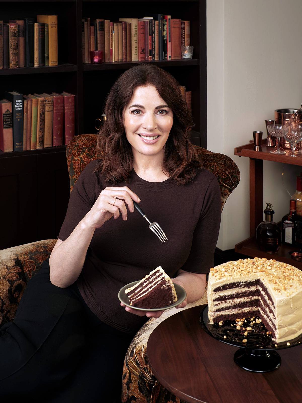 Image of Nigella with Chocolate Peanut Butter Cake
