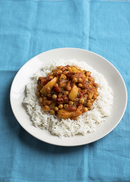 Image of Jack Monroe's Peach and Chickpea Curry