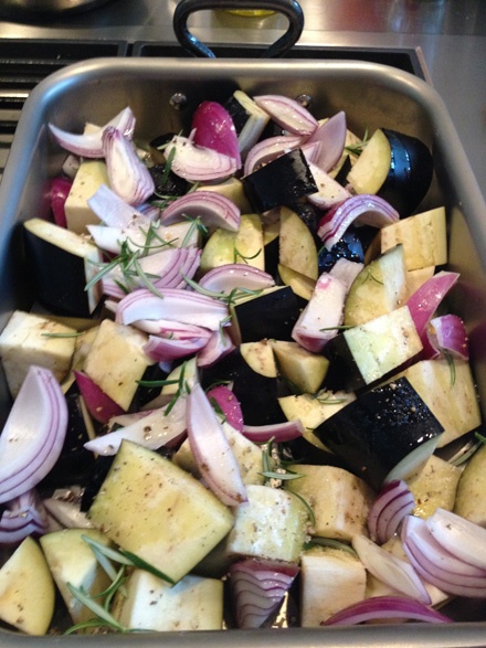 Aubergine with some Rosemary