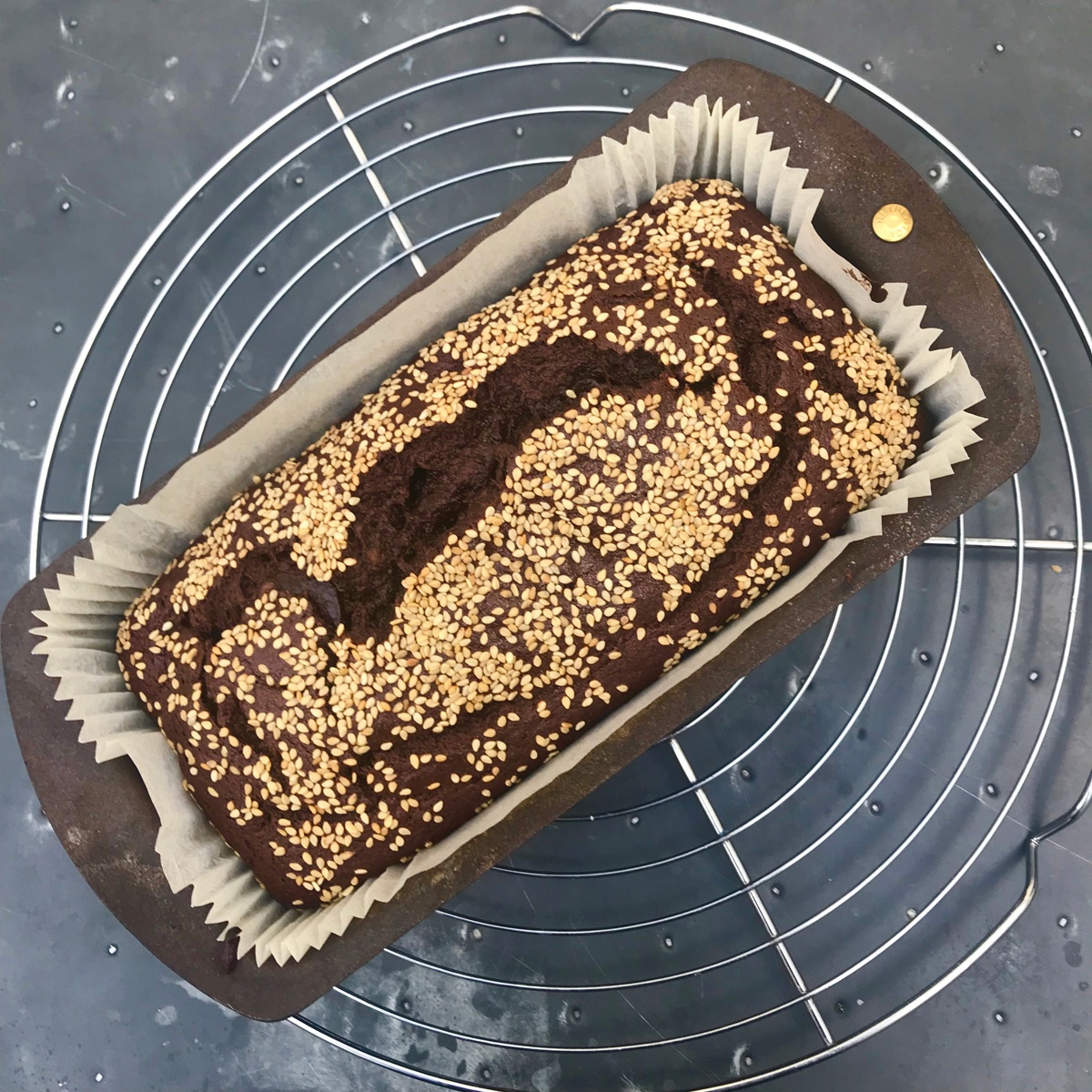 Chocolate Tahini Banana Bread