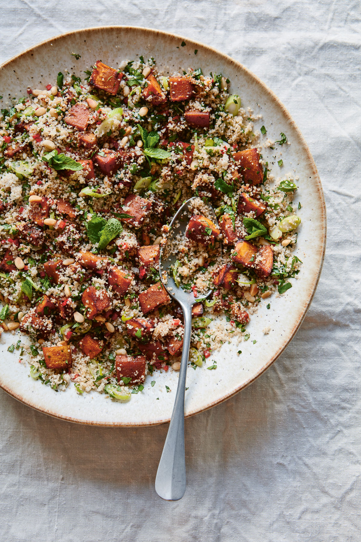 Image of Maria Bradford's Fonio with Spiced Roast Pumpkin and Pine Nuts