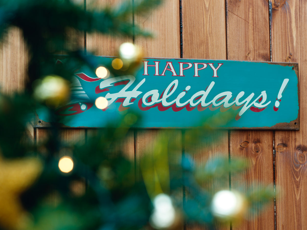 Image of Happy Holidays sign