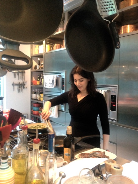 Nigella Frying Lamb Chop