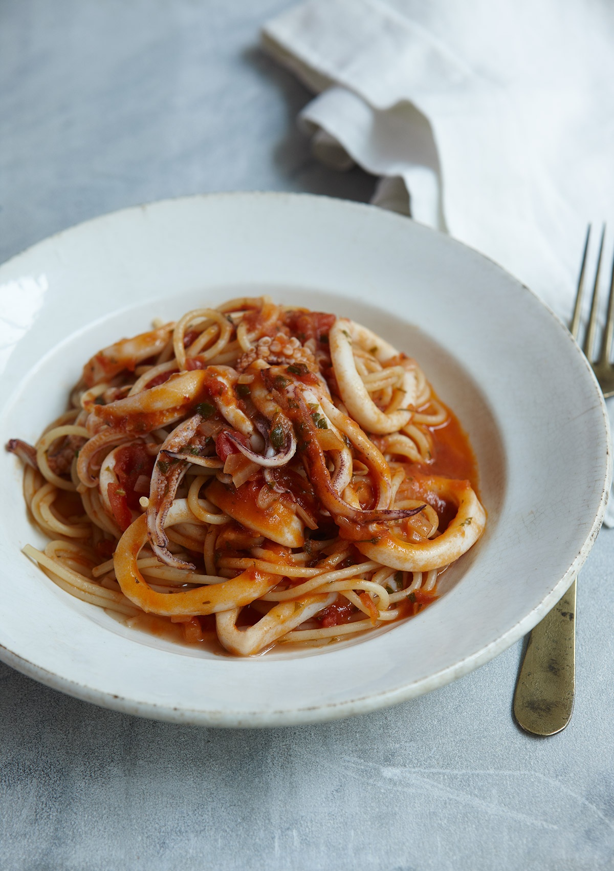 Image of Nigella's Squid Spaghetti