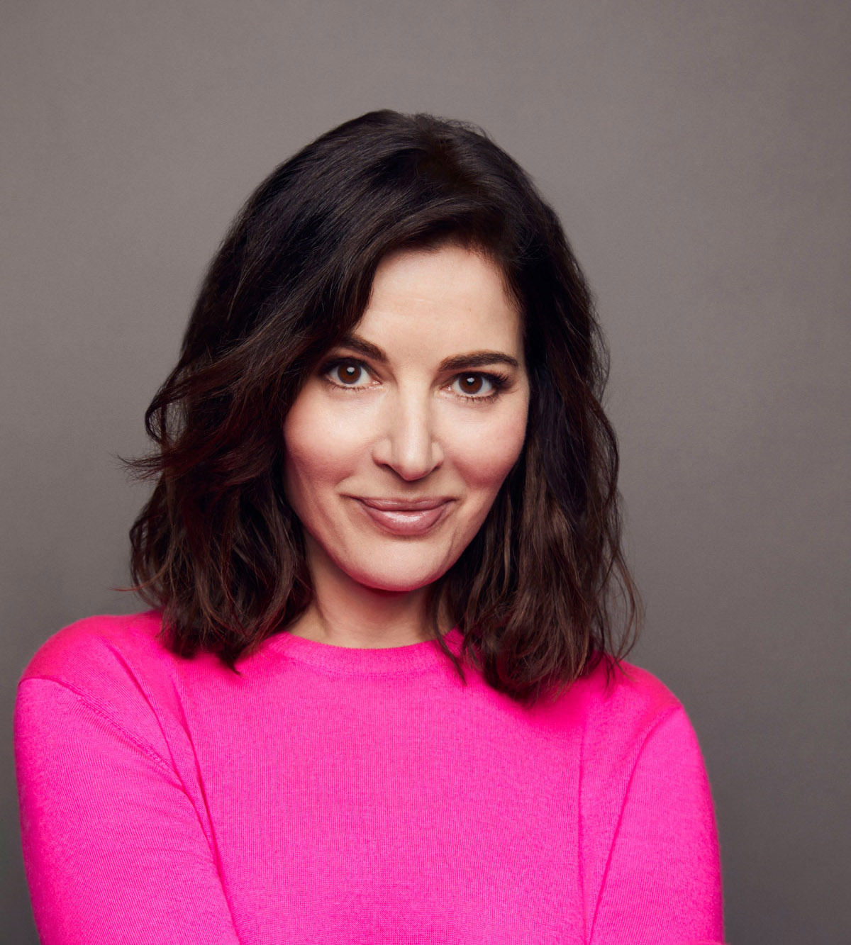 Image of Nigella in pink jumper