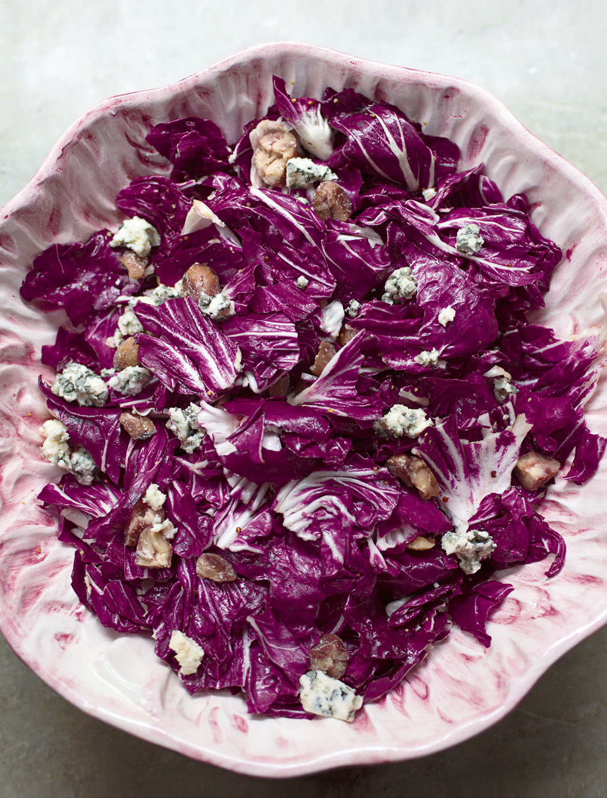 Image of Nigella's Radicchio, Chestnut and Blue Cheese Salad