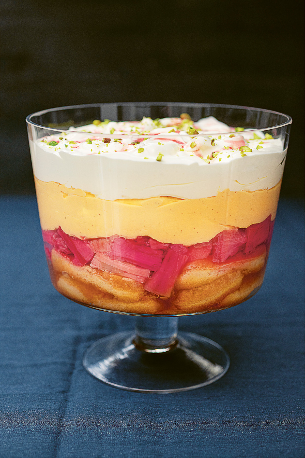 Image of Nigella's Rhubarb and Custard Trifle