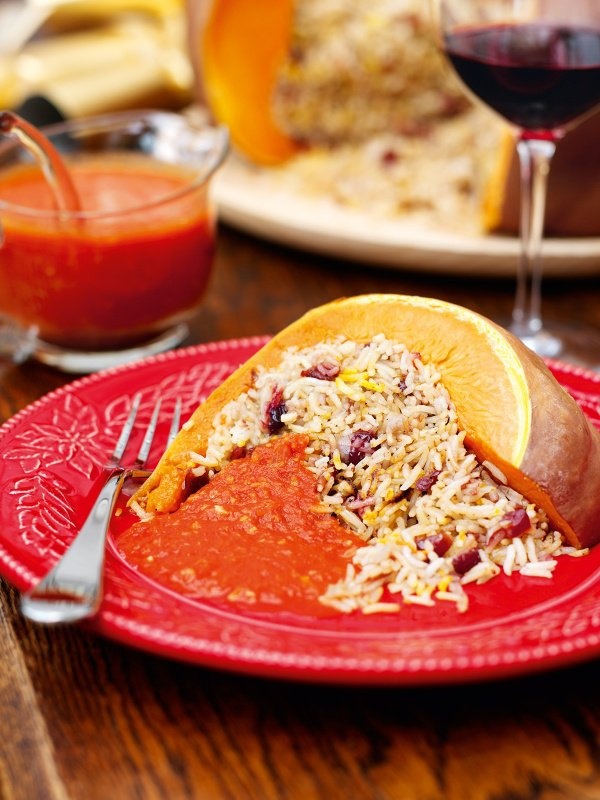 Image of Nigella's Roast Stuffed Pumpkin