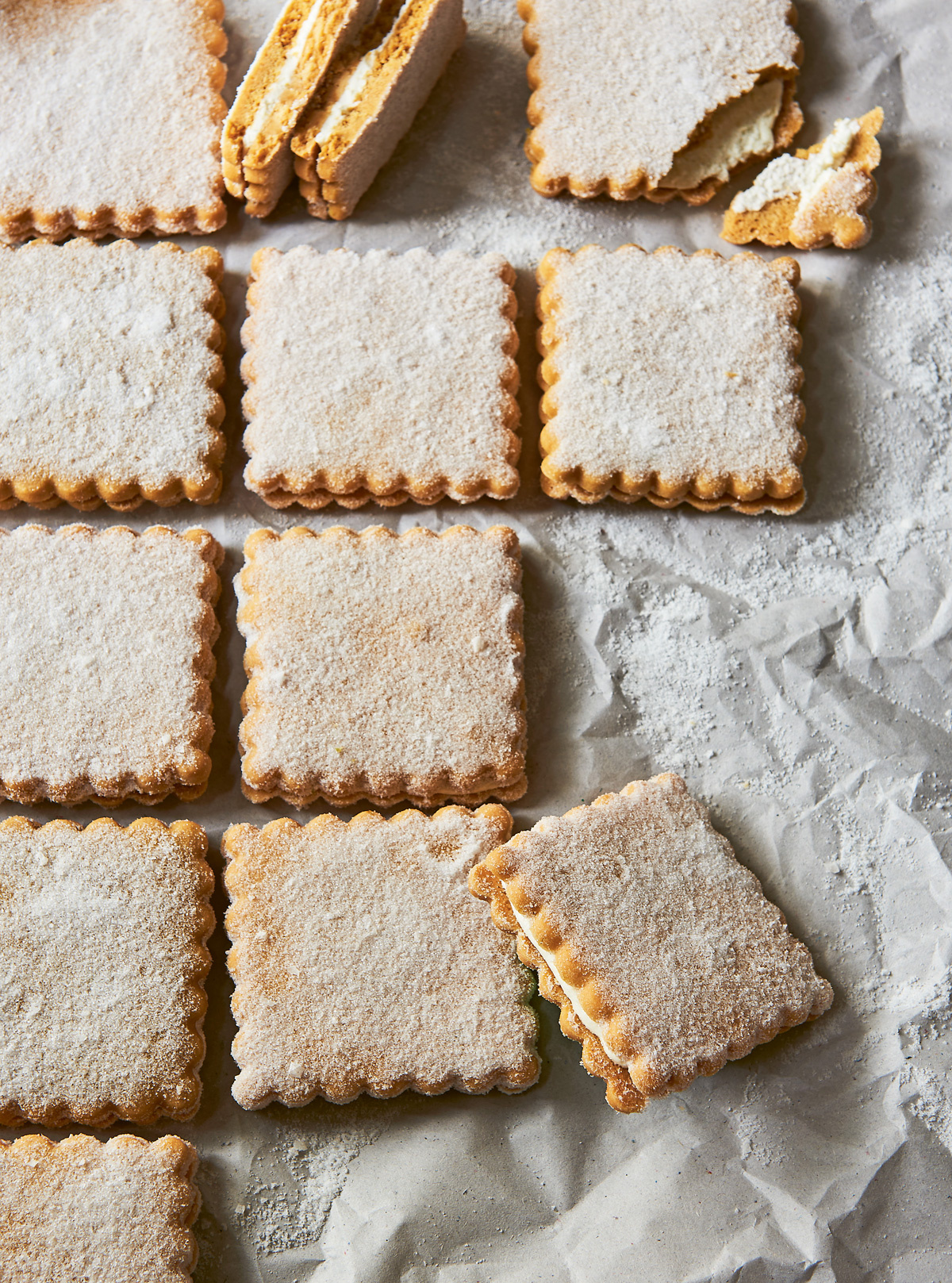 Image of Natalie Paull's Salty Sweet Lime Crisp Sandwiches