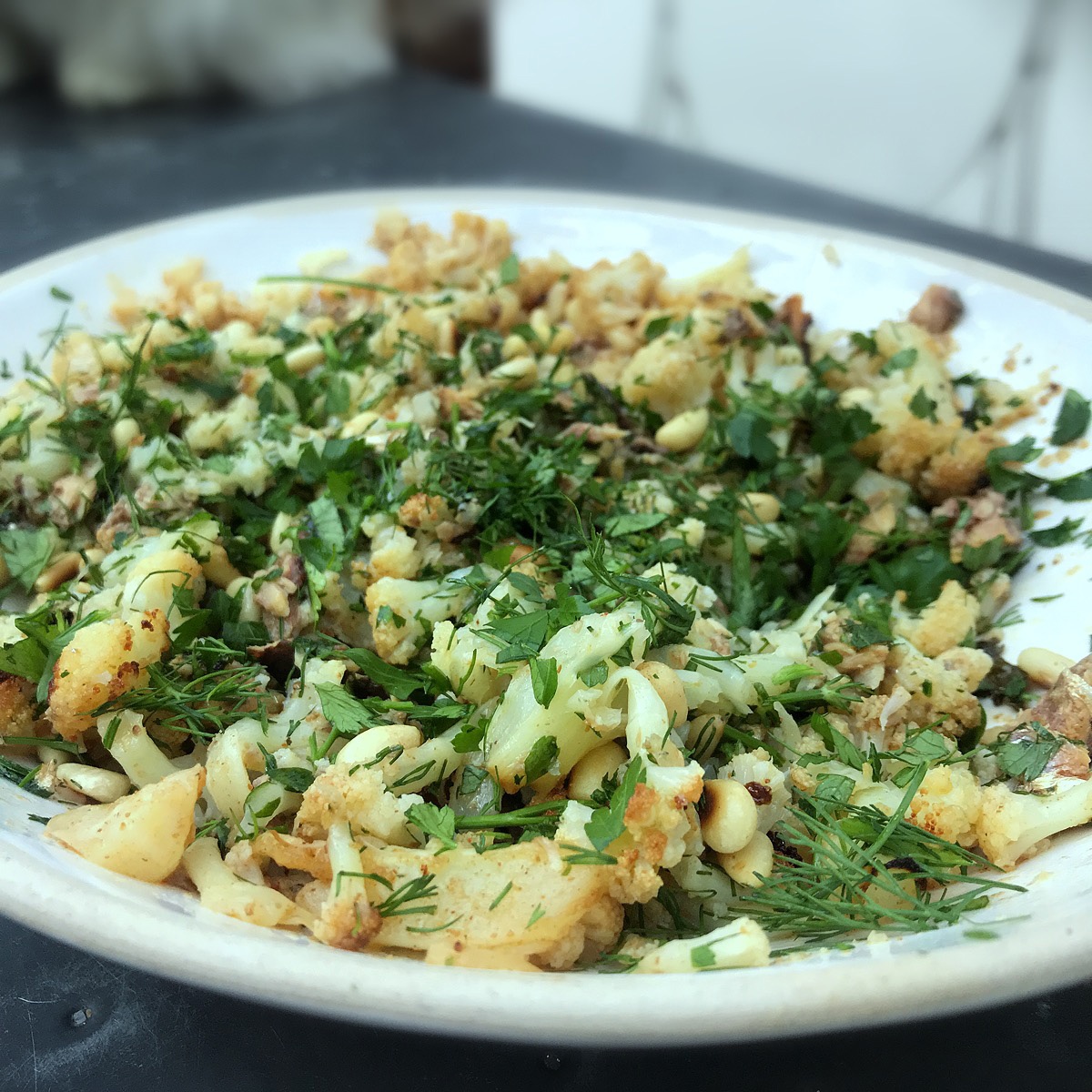 Sardines with Cauliflower