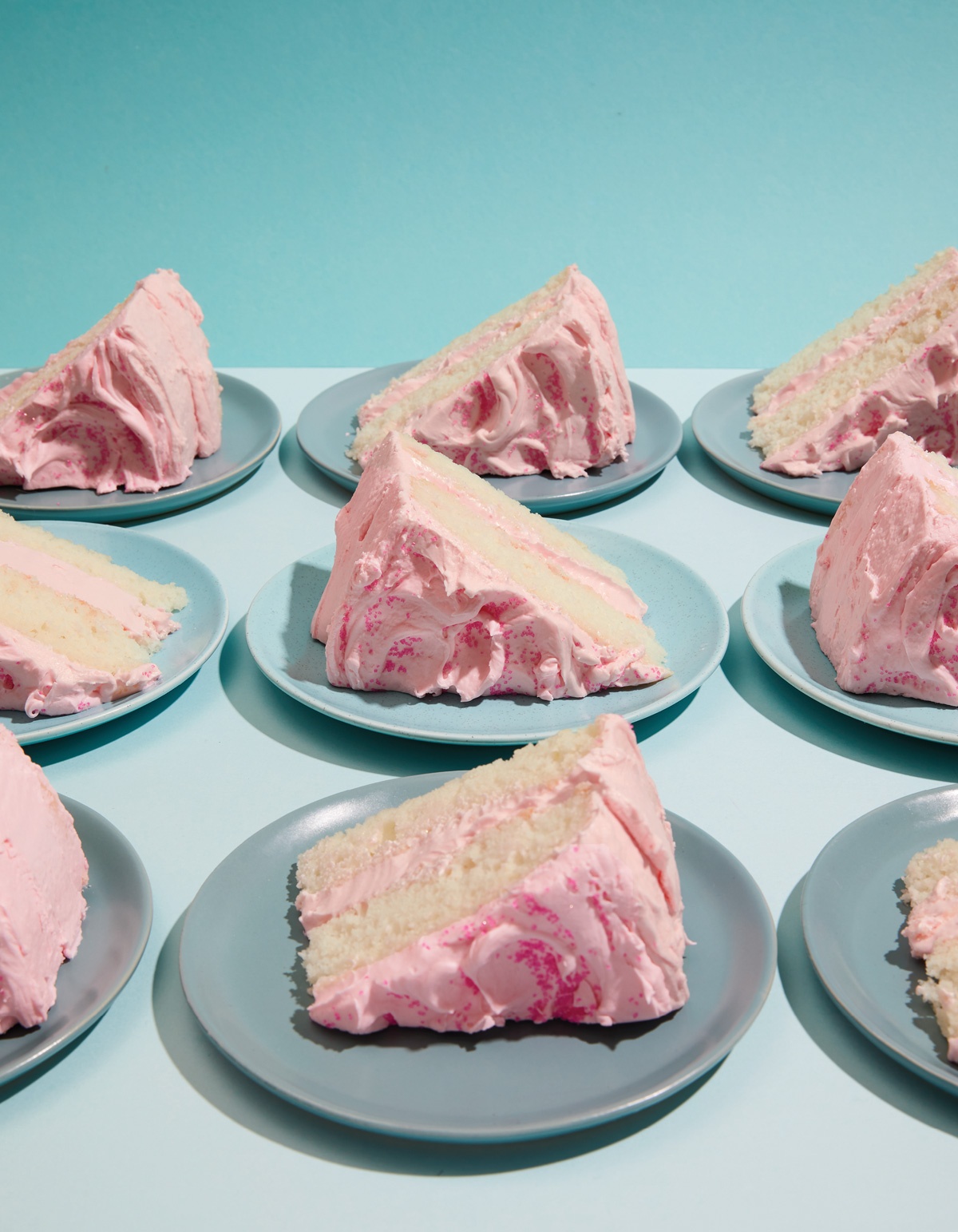 Image of Jessie Sheehan's Silver Cake with Pink Frosting