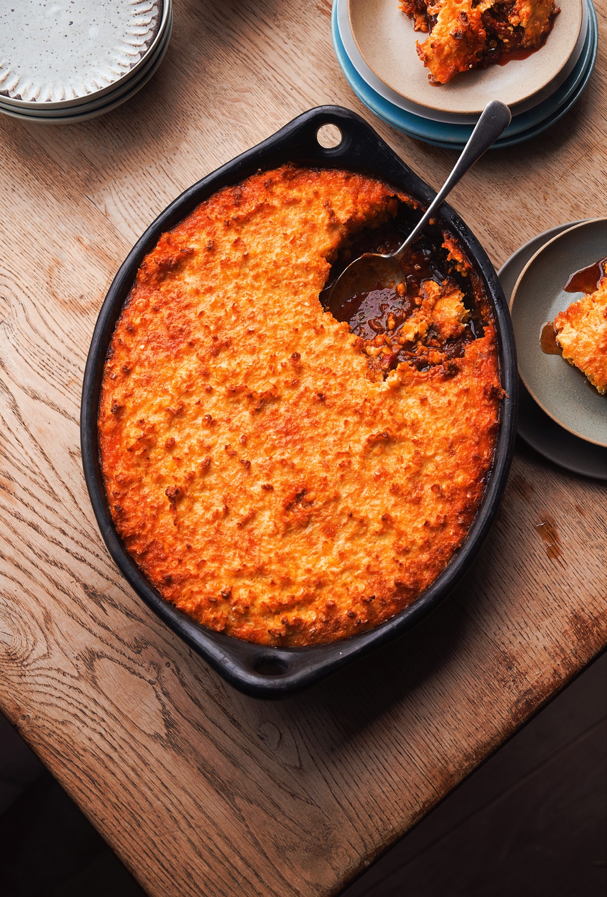 Image of Yotam Ottolenghi's Slow-Cooked Chicken with a Crisp Corn Crust