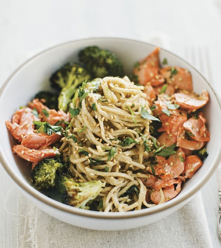 Image of Sara Forte's Soba Bowls with Tea-Poached Salmon