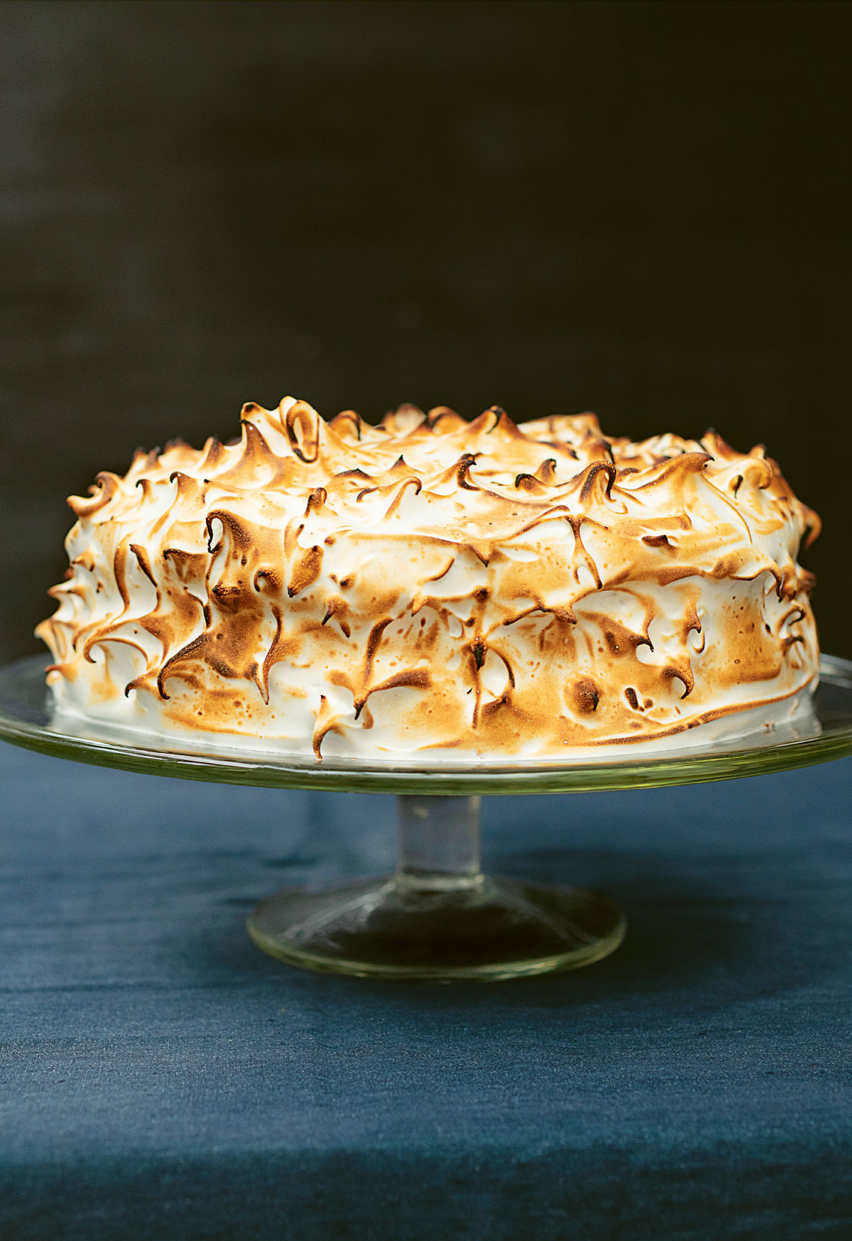 Image of Nigella's Toasted Marshmallow and Rhubarb Cake