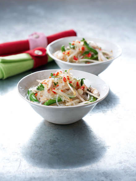 Turkey and glass noodle salad