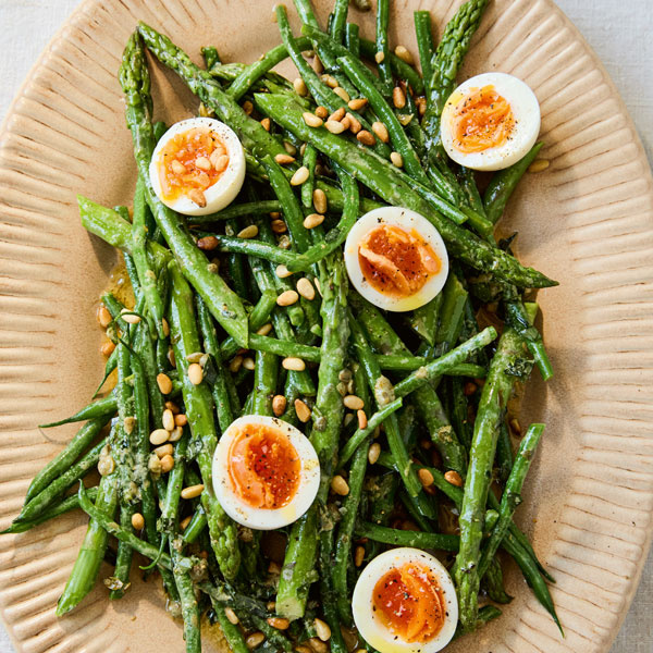 Image of Alexandra Dudley's Asparagus and Green Bean Mimosa Salad