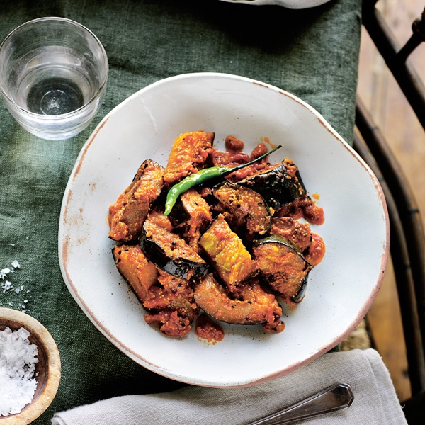 Image of Nisha Katona's Aubergine with Nigella and Poppy Seed
