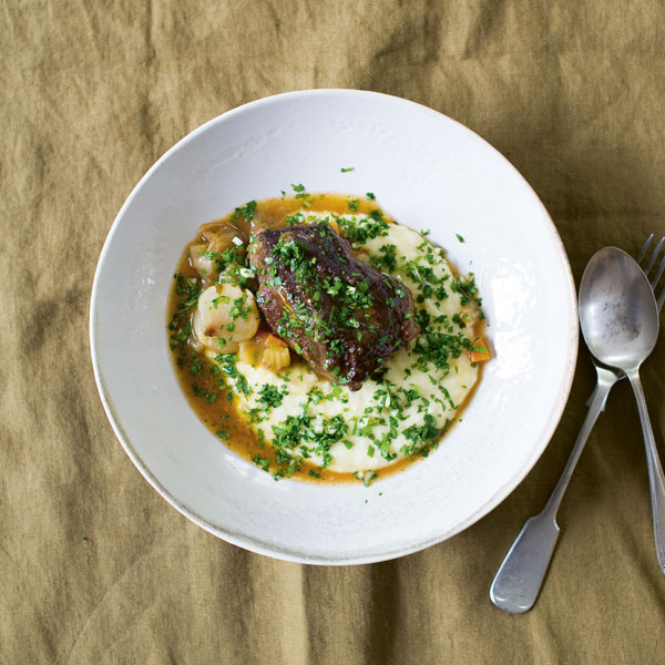 Image of Mark Diacono's Beef Braised in Ale with Persillade