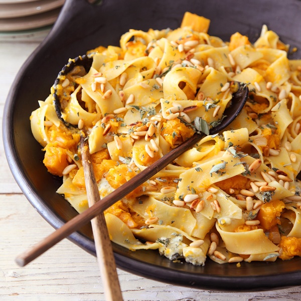 Image of Nigella's Pappardelle with Butternut and Blue Cheese