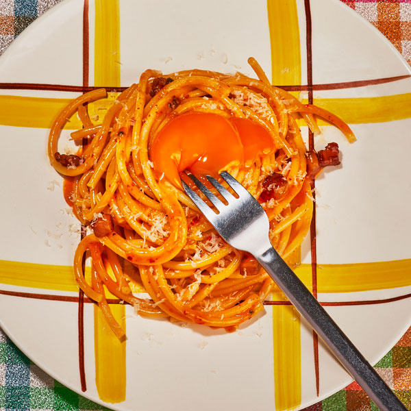 Image of James Park's Chili Crisp Bucatini Carbonara