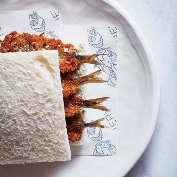 Image of Josh Niland's Crumbed Sardine Sandwich