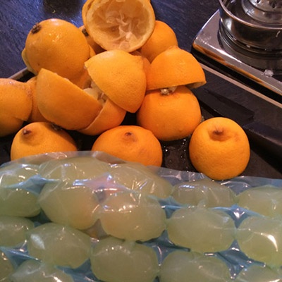 Lemon Ice Cubes