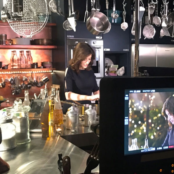 Image of Nigella on At My Table film set