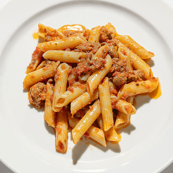 Image of River Cafe's Penne with Quick Sausage Sauce