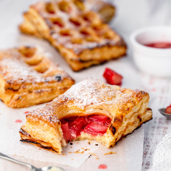 Image of Michelle Evans-Fecci's Rhubarb & Custard Puff Pockets
