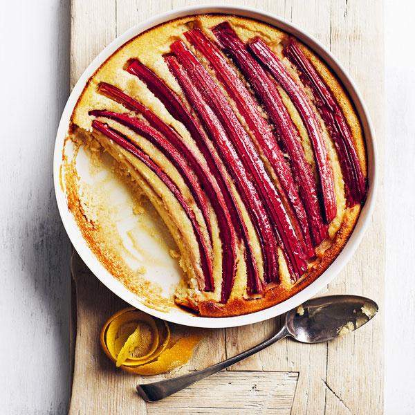 Image of Donna Hay's Rhubarb Almond Pudding Cake