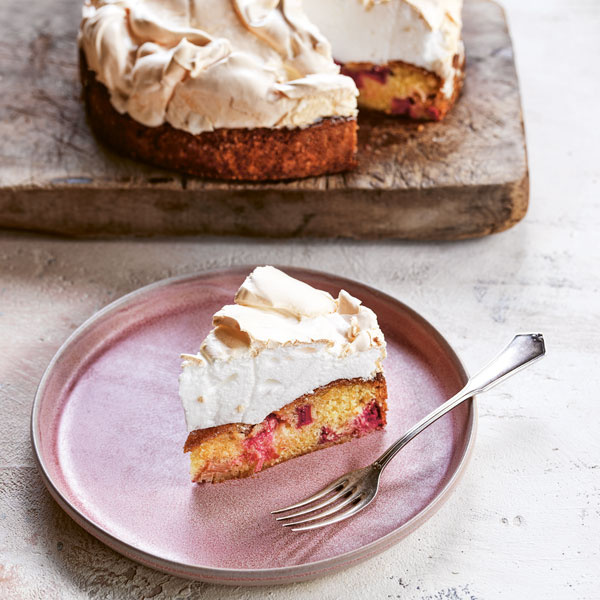 Image of Trine Hahnemann's Rhubarb Meringue Cake