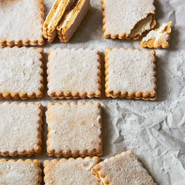 Image of Natalie Paull's Salty Sweet Lime Crisp Sandwiches