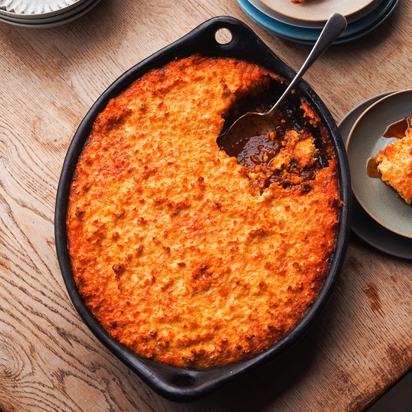 Image of Yotam Ottolenghi's Slow-Cooked Chicken with a Crisp Corn Crust