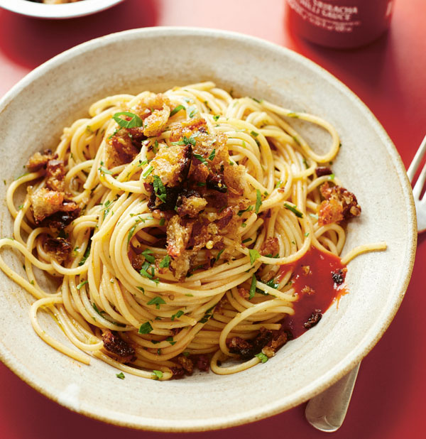 Image of Ed Smith's Sriracha and lemon linguine with chilli pangrattato