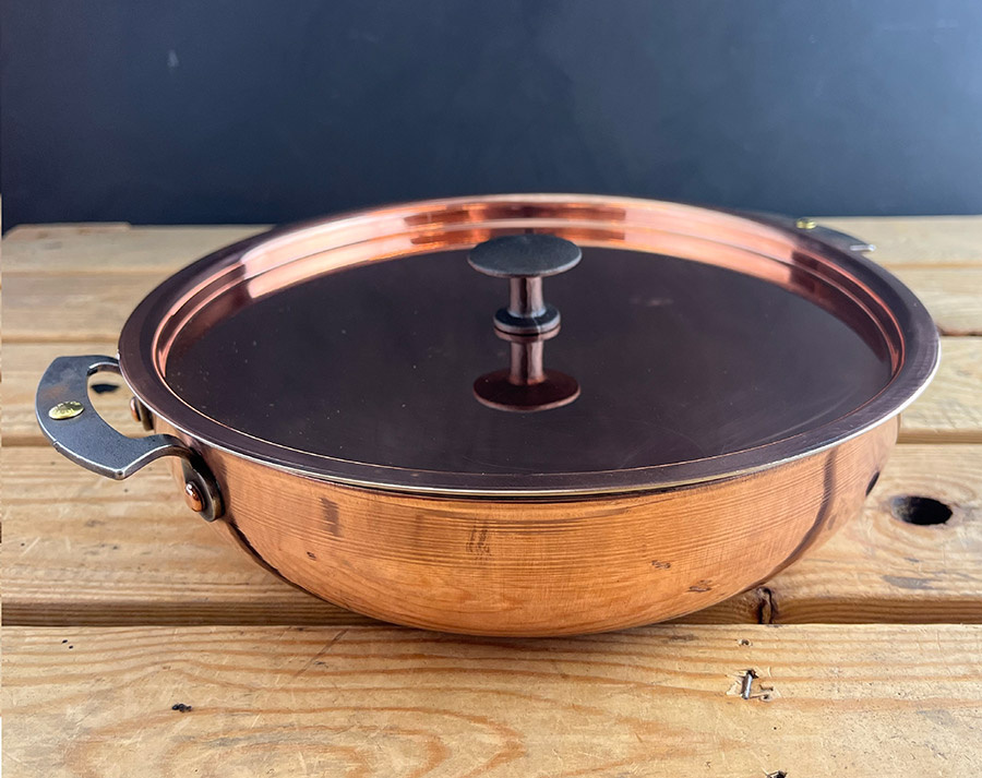 Netherton Foundry 11” copper chef’s prospector casserole