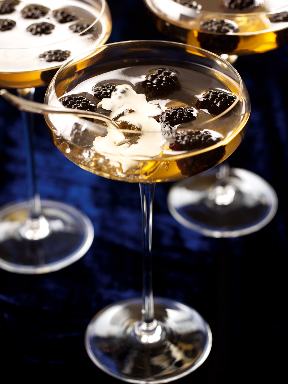Blackberries in Muscat Jelly