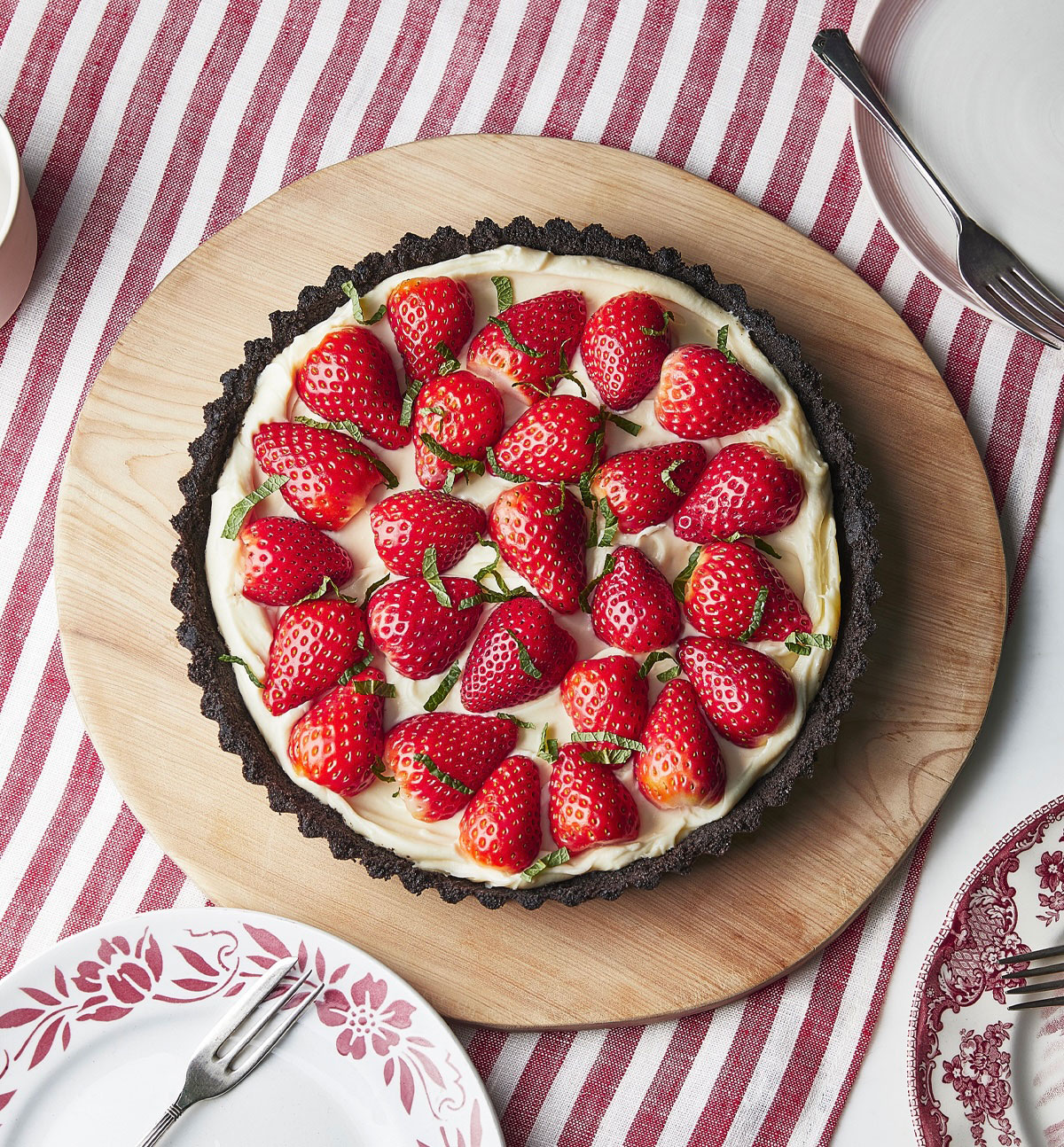 Image of Nigella's Double Chocolate and Strawberry Tart